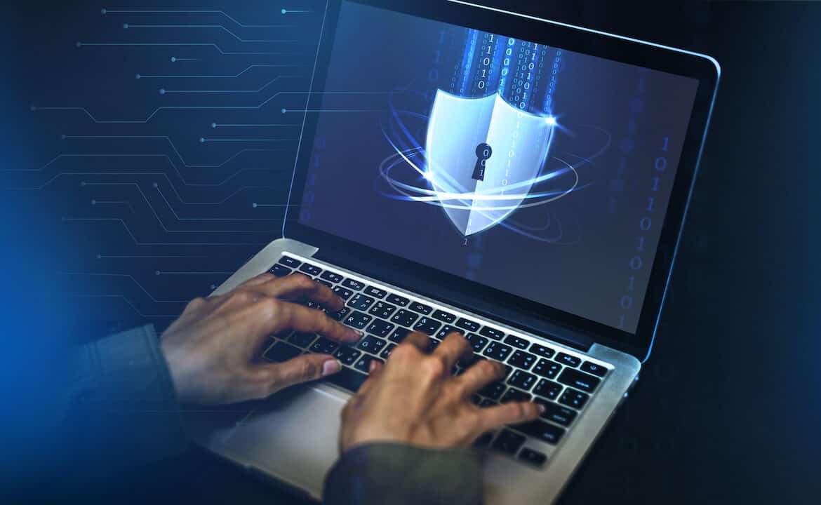 cybersecurity on computer